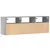 Zidni TV ormarić s LED svjetlima boja hrasta 130x31x45 cm