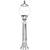Opviq Spoljna lampa BSU-68194-BSY-B, 95 cm, Podna, E27, IP65, 60W, Crna