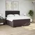 Vidaxl Box spring postelja z vzmetnico temno rjav 200x200 cm blago