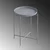 Hanah Home Klub sto 46x56x46cm Sivi