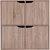 5five - Komoda TIDY 68x68x32 cm rjava
