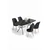 Hanah Home Trpezarijski set, 5 komada, Teget
