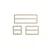 HANAH HOME Zidna polica Yeso White Gold