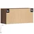 Zidni TV ormarić s LED svjetlima boja hrasta 80x31x38 cm