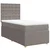 Vidaxl Box spring postelja z vzmetnico taupe 100x200 cm blago