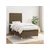 VIDAXL Box spring postelja z vzmetnico temno rjav 90x190 cm blago