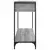 Konzolni stol siva boja hrasta 100x34,5x75 cm konstruirano drvo