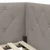 Vidaxl Kotna postelja Taupe 80 x 200 cm blago