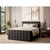 Antracitno siva boxspring postelja s prostorom za shranjevanje 180x200 cm Tasca – Maison de Reve