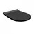 WC daska HATRIA FUSION mat black slim softclose