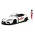Avtomobilček Robotech ´20 Toyota Supra Jada kovinski z odpirajočimi elementi in figurica Rick Hunter dolžina 20 cm 1:24