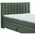 MID.YOU POSTELJA BOXSPRING 180 cm  x 200 cm , tekstil, leseni material olivno zelena