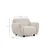 Atelier del Sofa Fotelja Eddy 86x86x90cm Krem