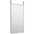Ogledalo za vrata crno 50 x 100 cm od stakla i aluminija