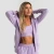 GymBeam Ženska dukserica Limitless Zip Up Lavender