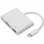 Qoltec Hub adapter USB-C 3.1 3v1 | USB 3.0 | VGA | USB-C 3.1 PD 92W