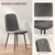 Homestar Set 4 jedilnih stolov 45x54x87 cm siva