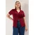 Trendyol Curve Ženska bluza Tbbss25Af00061, Bordo