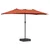 Vrtni suncobran Terakota 385 x 209 x 244 cm Poliester