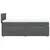 Vidaxl Box spring postelja z vzmetnico temno siva 80x200 cm blago