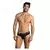 Muške sexy gaće slip Petrol, Crne