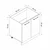 Hanah Home kuhinjski element Minar 7976, 80 cm, beli / antracit