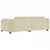 Vidaxl Raztegljiva postelja krem 100x200 cm blago