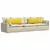 Jastučići za sofu 2 pcs Svijetlo žuta 120 x 40 cm tkanina