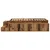 Krevet s ladicama s pohranom Staro drvo 234 x 103 x 53.5 cm