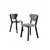 Hanah Home Set stolica Arfe, 37x104x77 cm, 6 komada, Sive
