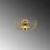 Opviq Luster Karsortel-N-641-1, 36x36x12cm, IP20, Zlatne boje