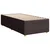 vidaXL Box spring postelja z vzmetnico temno rjava 90x200 cm blago
