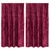 Baršunaste zavjese 2 pcs boja crnog vina 140 x 140 cm Baršun