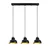 Conceptum Hypnose Luster Berceste-180BLACK-S1, 111cm 70x40 cm