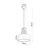 Sollux SL.0388 - Luster na sajli CASCO 1xE27/60W/230V prečnik 30 cm