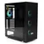 Kuciste Elite 3718 Midi Tower, ATX, ugradjena 4 RGB kulera, Crno