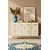 Hanah Home komoda Eliz 120, 120 cm, bela / travertin