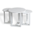 Lessentiel Maison Set klub stolova, 3 komada Mira Beli