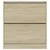 Ormarić za cipele boja hrasta 80x21x87,5 cm konstruirano drvo