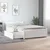 Vidaxl Posteljni okvir s predali bel 90x190 cm