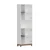 Hanah Home polica za knjige Venaro Large, 60 cm, bela / orah