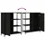 Komoda crna 70 x 30 x 80 cm od konstruiranog drva