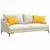 Jastučići za sofu 2 pcs Svijetlo žuta 60 x 40 cm