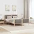Vidaxl Kovinska posteljna konstrukcija Rjava in taupe 140 x 190 cm