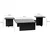 Hanah Home Klub sto Jazz 80x30x80cm Crno-Sivi