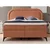 Oranžna boxspring postelja s prostorom za shranjevanje 200x200 cm Ornes – Ropez
