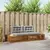 Set vanjskih sofa Prirodna i svijetlo siva 203,5 x 83 x 73 cm