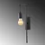 Opviq Zidna lampa E27 Socket, Crna