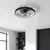 Brilagi - LED plafonski ventilator (prigušiva) LED/34W/230V prečnik 50 cm crni + daljinski upravljač