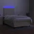 vidaXL Box spring postelja z vzmetnico LED krem 120x190 cm blago